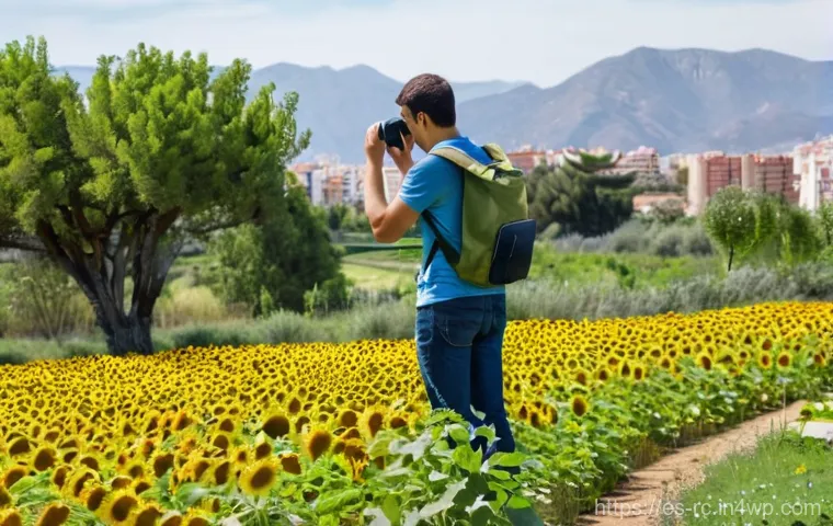 자연 관찰을 통한 생태계 변화 이해하기 - **Prompt: The Hidden Symphony of Nature**
    "A tranquil, eye-level shot of a person, fully dressed...